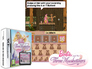 Barbie and the Three Musketeers (Europe) (En,Fr) Cover
